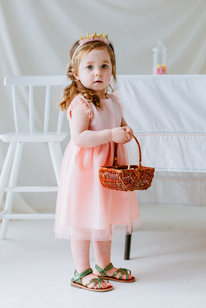 Tresco Dress, Coral Pink – view 3