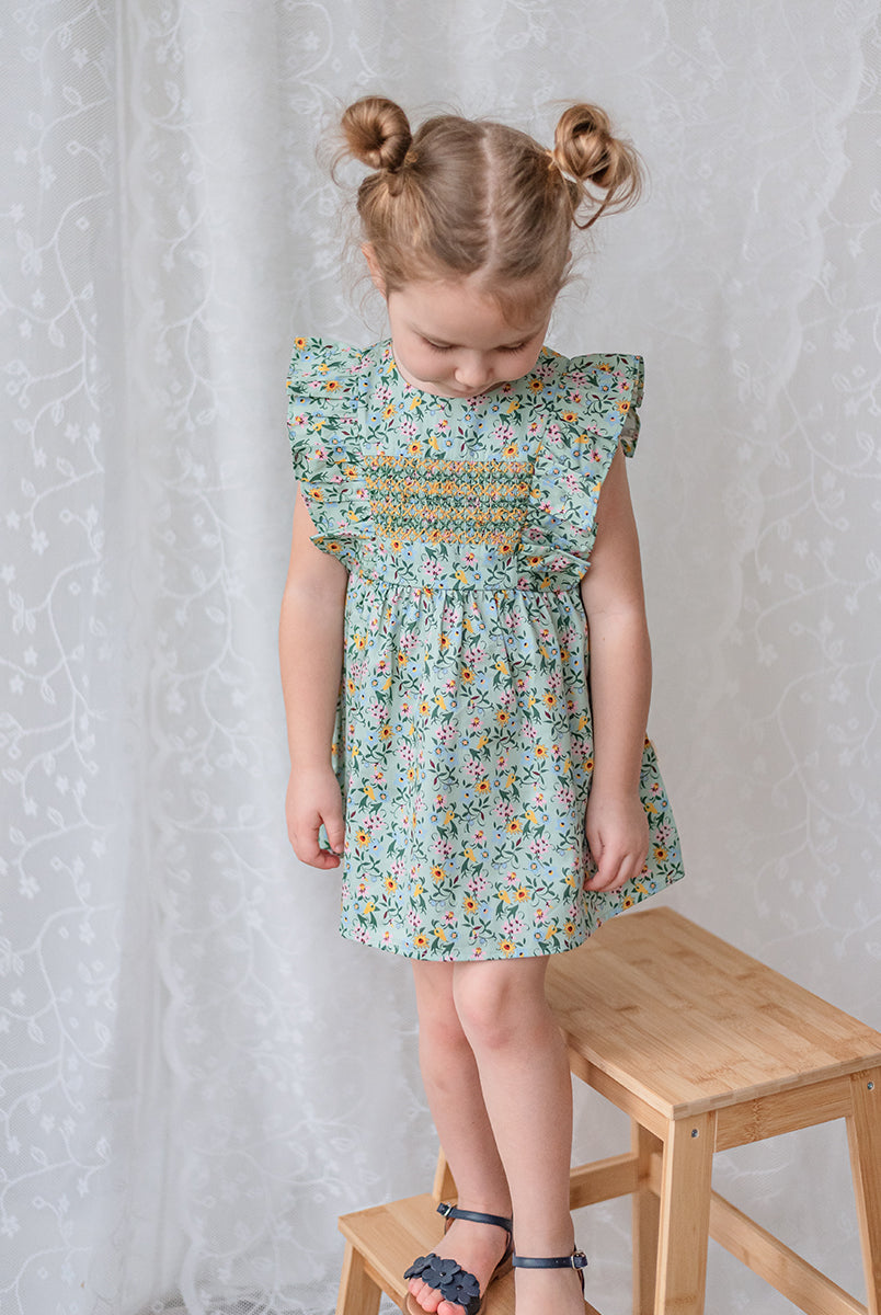 Laurel Smocked Dress, Lucy's Gardenhouse – view 6