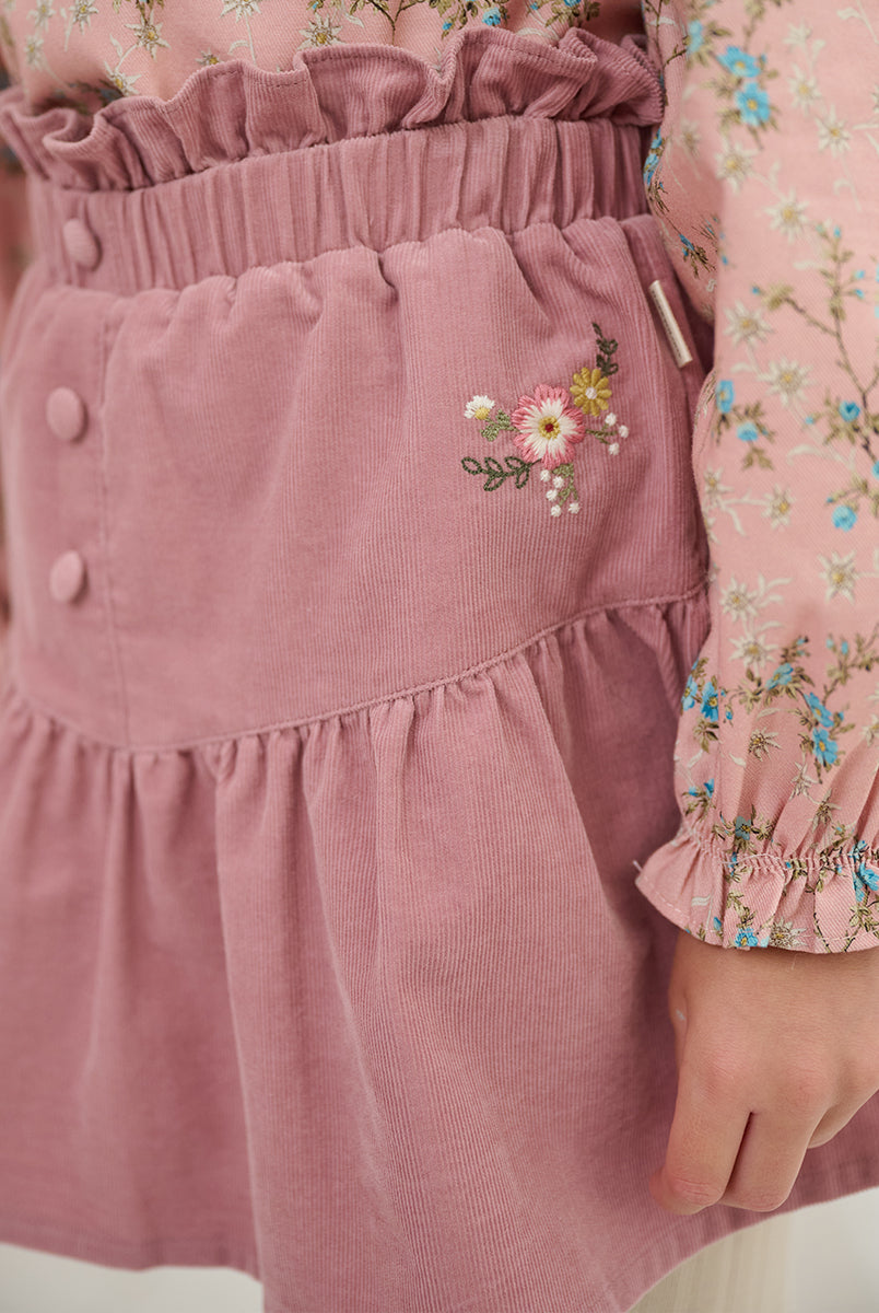 Rochester Corduroy Skirt, Velvet Pink – view 6